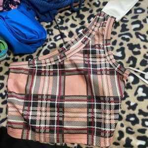 One shoulder tank top